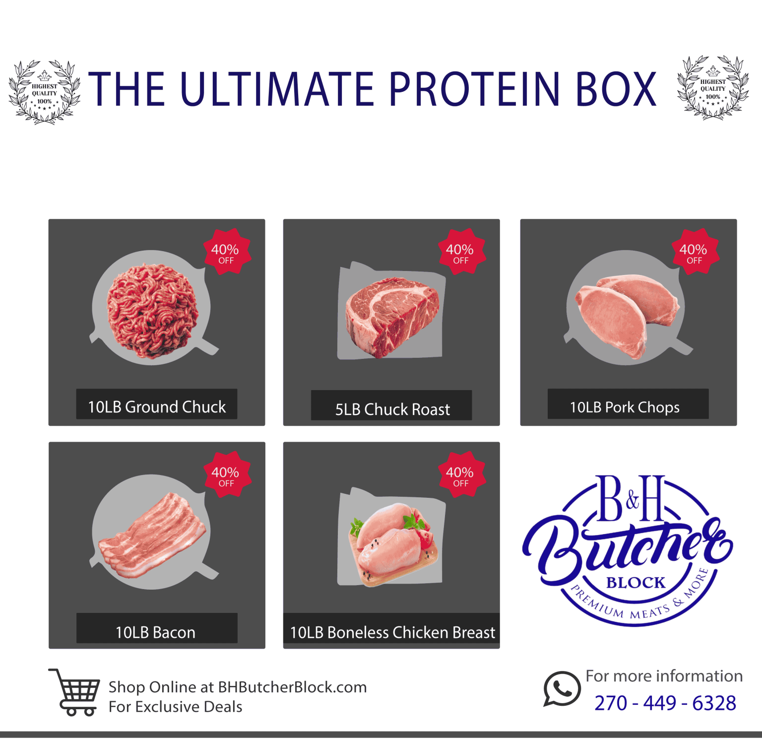 Protein Box Contents Best Cheap Fresh The Ultimate Protein Box Bundle Online - B&H Butcher Block